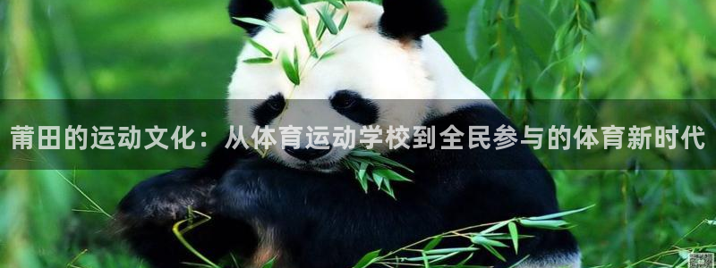 JJB竞技宝官方平台体育：莆田的运动文化：从体育运动学校到全